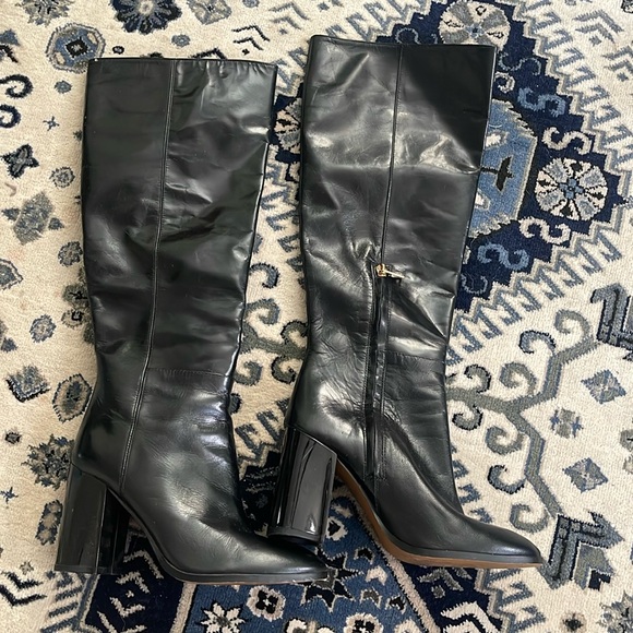 COACH black heel boots size 6 women's - Picture 1 of 5